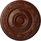 Ekena Millwork Neuveau Ceiling Medallion (Fits Canopies up to 6 3/8"), 24 1/4"OD x 2"P, Burnished Mahogany Crackle CM24NABMC - alternate 1